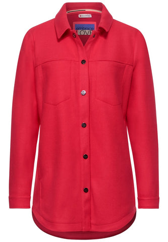 Cosy Overshirt in Unifarbe