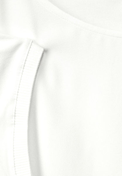Shirt im Materialmix