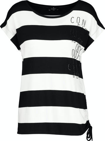 Shirt, schwarz Ringel