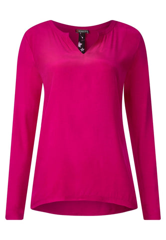 Shirt mit Materialmix