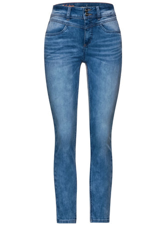 Slim Fit Denim in hellblau