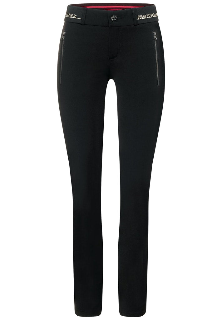 Slim Fit Hose mit Zipper