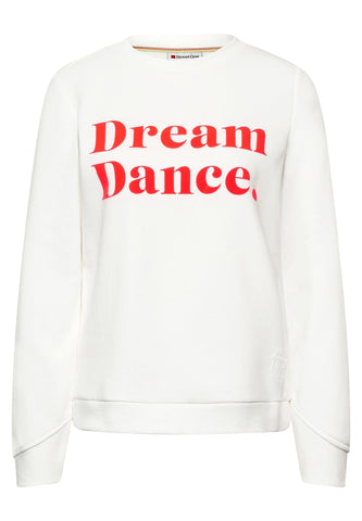 Sweatshirt mit Wording Print