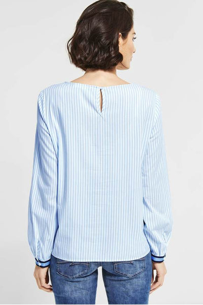 Streifen Bluse mit Details