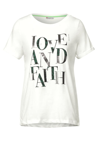 T-Shirt mit Folienprint
