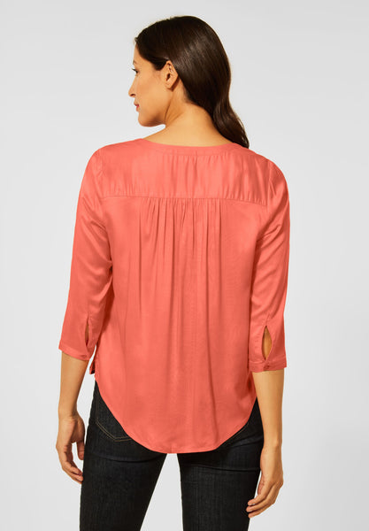 Bluse in Unifarbe