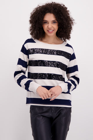 Sweatshirt, night sky Ringel