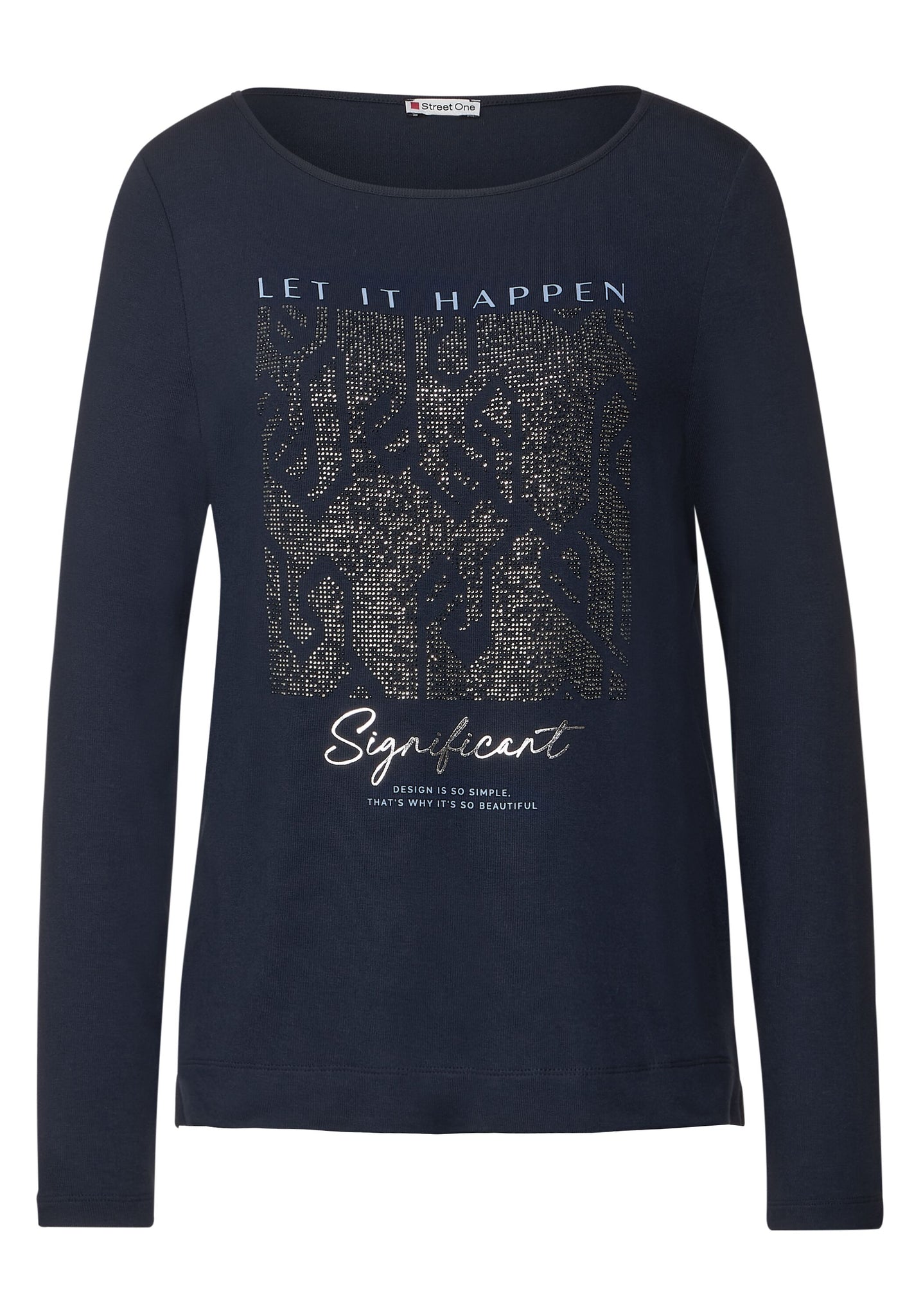 Shirt mit Steinchendetails