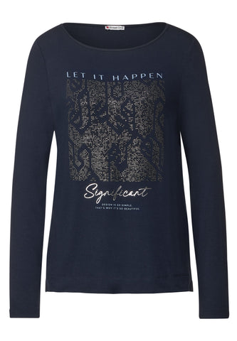 Shirt mit Steinchendetails