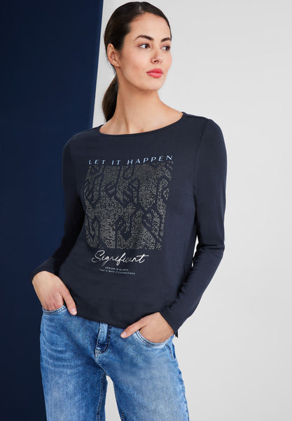 Shirt mit Steinchendetails