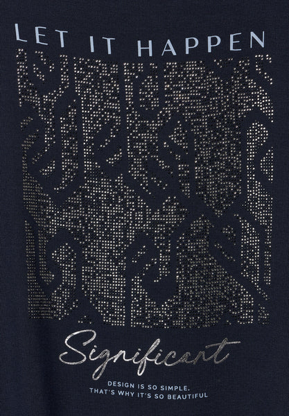 Shirt mit Steinchendetails