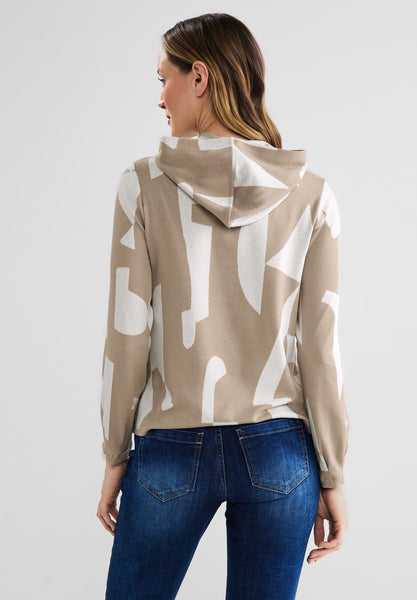 Softes Jacquard Hoodie Shirt