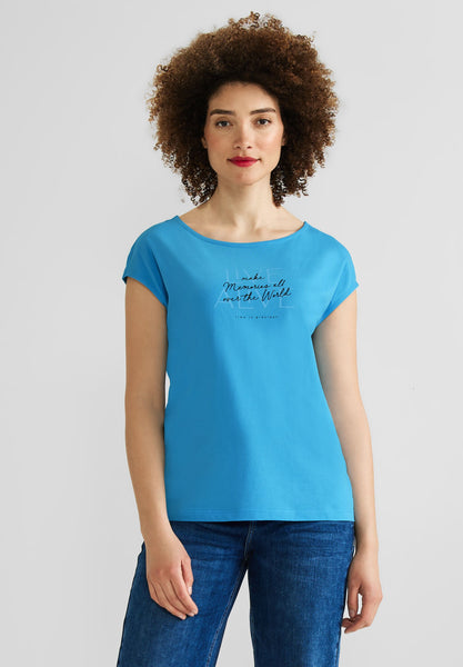 Basic T-Shirt mit Wording